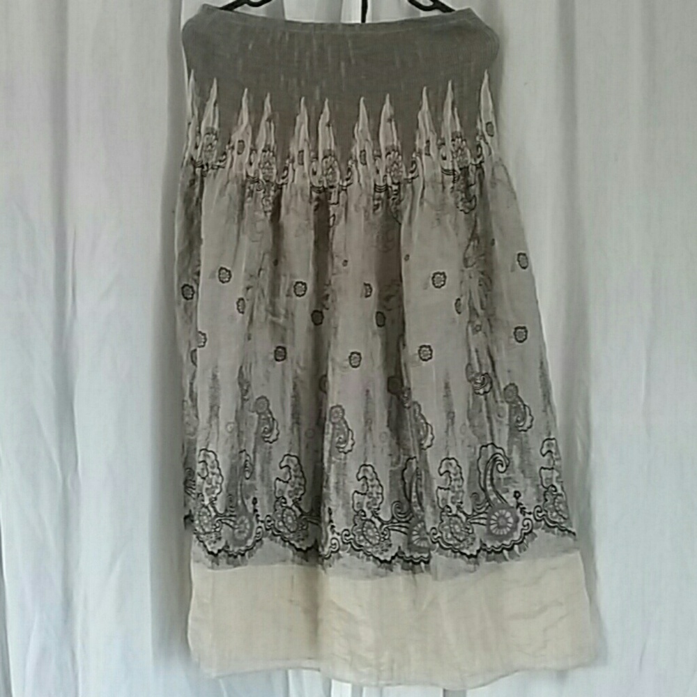 Grey metalic tube dress